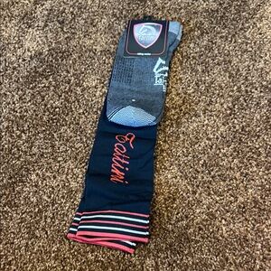 Red/ Black Tattini riding Socks